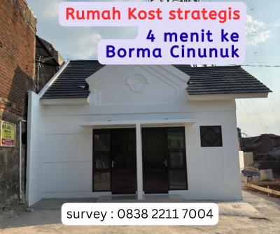 Dijual Rumah Kost Strategis Cinunuk Bandung Timur - Cicil Tanpa Bank