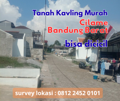 Tanah Kavling Bandung Barat – SHM, Sudah Split Sertifikat dan Siap Bangun