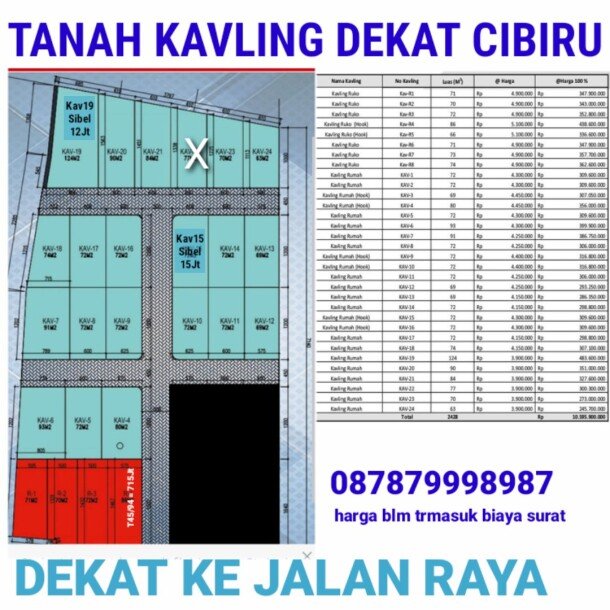 JUAL TANAH KAVLING STRATEGIS CIBIRU BANDUNG KREDIT MUDAH TANPA BANK-1